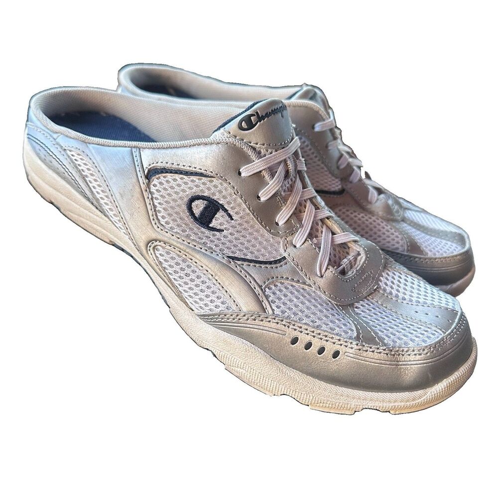 Vintage Y2K Champion Silver Mesh Chunky Sneakers Men’s Size 10